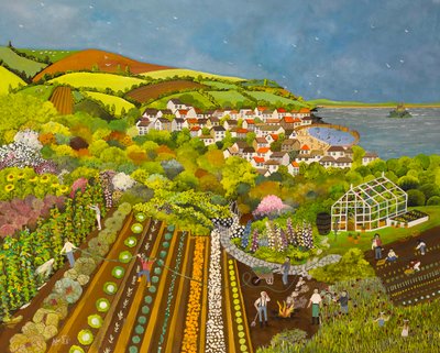 Huerto sobre Mousehole de Judy Joel